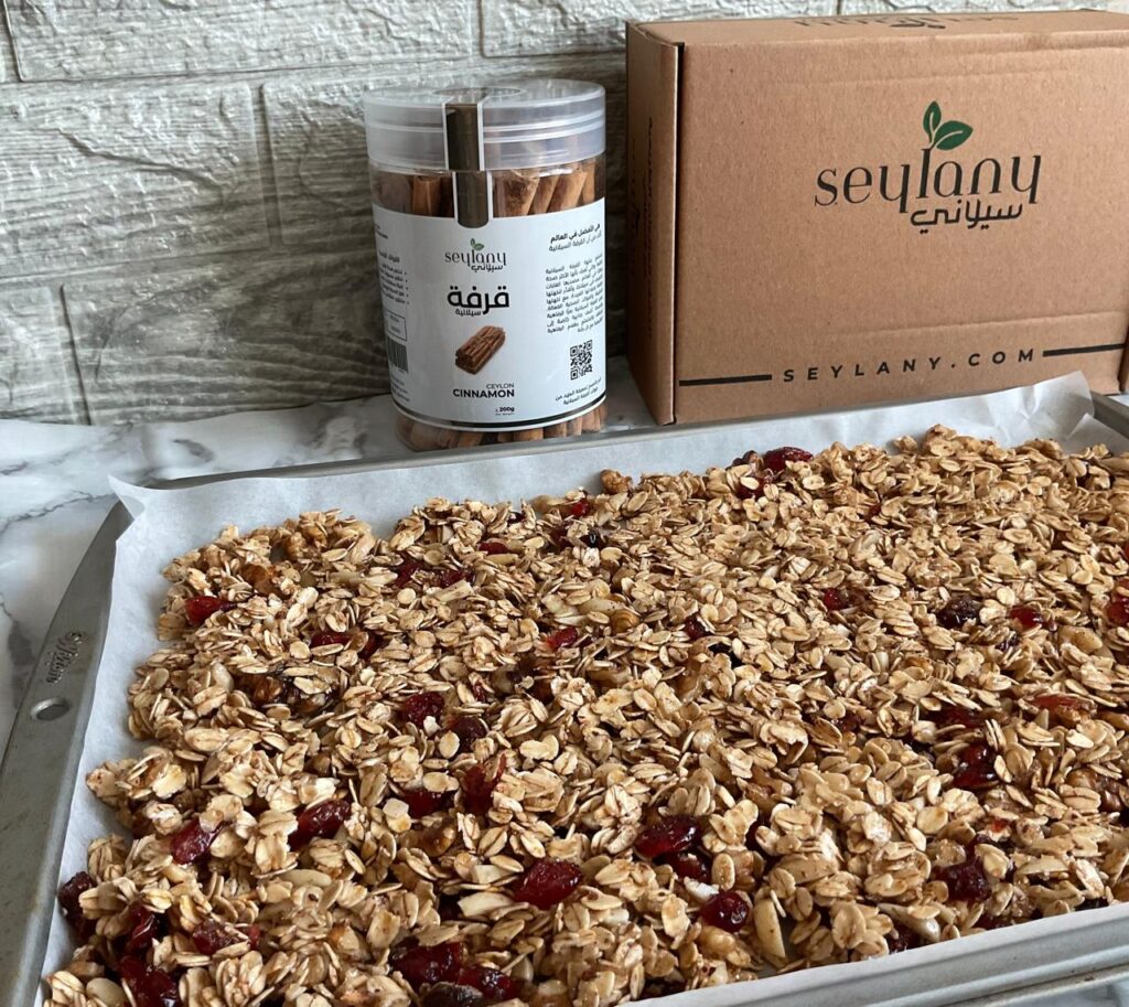 Spread Granola mixture on baking sheet evenly - 2